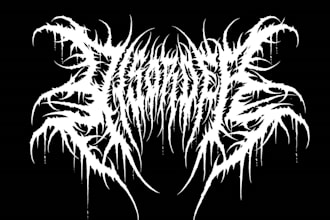 create unique black metal logo for your band