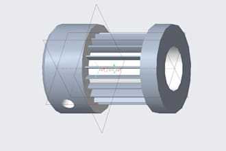 create 3d mechanical parts and technical drawings  in creo parametric