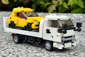do custom 3d lego model XML part, moc lego set toys with manual instruction lego