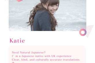 provide accurate english to japanese translation with natural wording