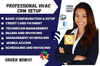 setup hvac crm jobber housecall pro limble servicetitan esub fieldpulse upkeep