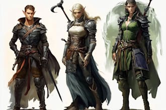 draw your dnd character illustrations or concept art