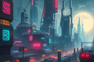 draw character design concept art for sci fi, cyberpunk