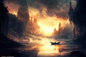 make fantasy landscape art concept lost civilizations