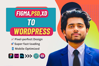 convert figma to wordpress, psd to elementor, xd to elementor by elementor pro