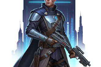 create star wars and sci fi illustration