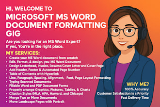 format edit and design microsoft word document