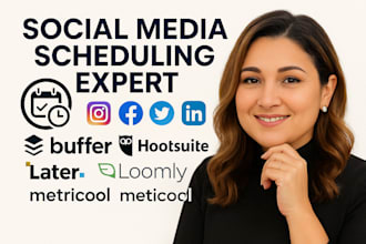 schedule social media posts using loomly metricool buffer later hootsuite
