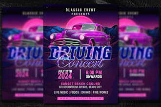 design eye catching party flyer for club, birthday, or event promo