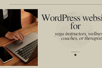 design a calming wordpress website for wellness professionals