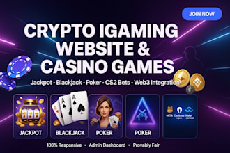 do crypto games, jackpot, poker igaming website, blackjack, cs2 gaming website