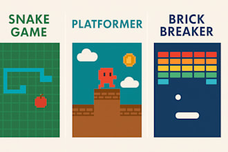 develop a simple game or website using python, java, or HTML