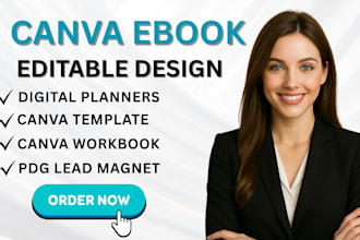 design editable canva ebook templates ebook mockup etsy digital product cover