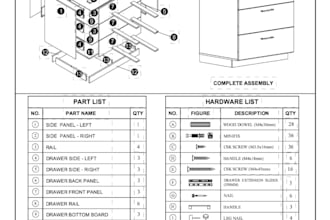 create panel furniture assembly instructions, user manual