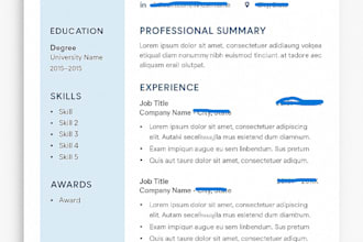 create a professional CV, resume, and cover letter that gets you hired