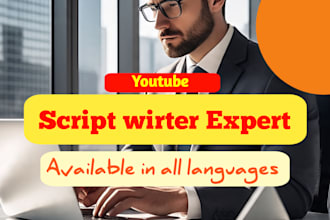 youtube videos script writer