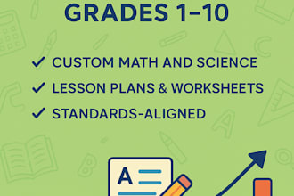 design engaging curriculum and worksheets for grades 1 to 10