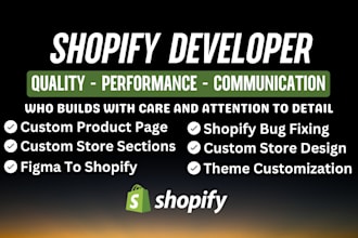 shopify bug fix, shopify developer, shopify coder, shopify custom coding