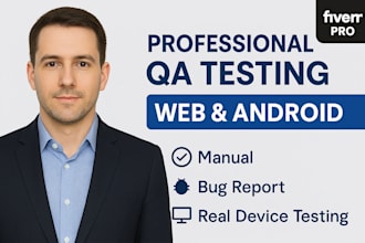 test and QA your web, android mobile applications