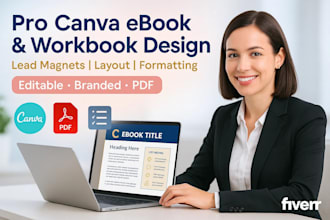 design a canva ebook, workbook, lead magnet, and format