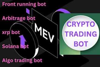 develop front running bot, volume bot, solana arbitrage bot, copy trading bot