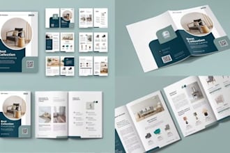 design product catalog brochure catalogue sale sheet lookbook booklet
