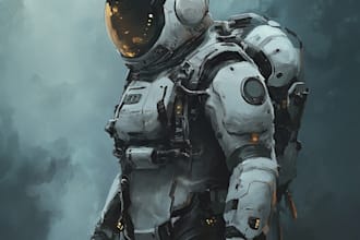 do a sci fi art and sci fi character