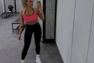 be your unique fitness model, fashion model beauty model fitness video
