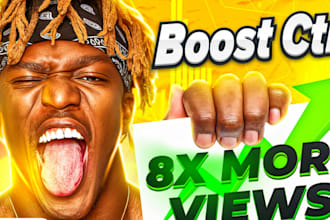 design attractive clickbait amazing youtube thumbnail in 3hr