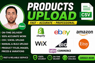 bulk import and export products on shopify, ecwid, wix, ebay, bigcommerce SEO