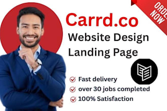 redesign carrd website design carrd website card landing page carrd website