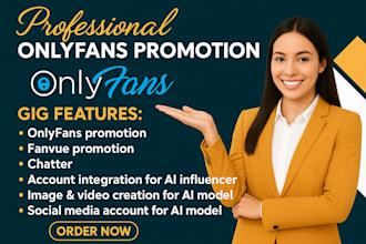 do onlyfans fanvue promotion chatter ai influencer model for instagram onlyfans