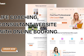 build life coaching website, consulting website for speaker, trainer, life coach