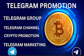 do telegram token promotion for your crypto project