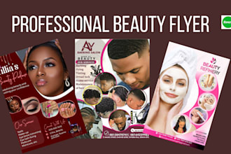 design beauty spa,salon flyer