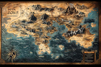 make your fantasy map for rpg, novels and games