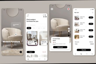 design premium mobile app UI for ios and android
