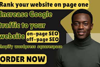 optimize your shopify website SEO, rank wordpress, sqaurespace website on google