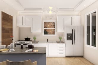do kitchen 3d interior, 3d modelling and interior design