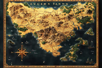 create a fantasy map for you