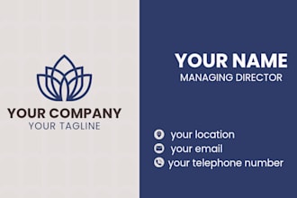 create modern and clean business card designs