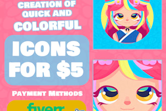design unique custom icons for your avatar or profile