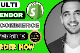 create shopify multi vendor ecommerce marketplace website multivendor website