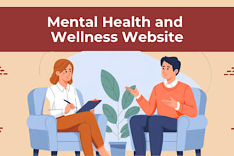 design mental health or wellness website for you