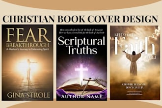 design minimalist kindle cover and book cover for christian spiritual religious