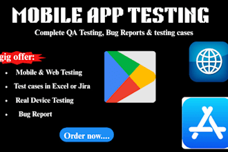 review your app or website, user testing, and give feedback