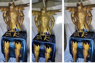 create 3d cosplay model wearable cosplay knight armor 3d helmet for 3d printing