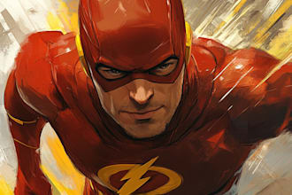 draw a comic book art and comic book illustration
