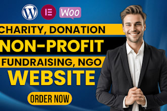 build a charity website, ngo, nonprofit or donation website with wordpress