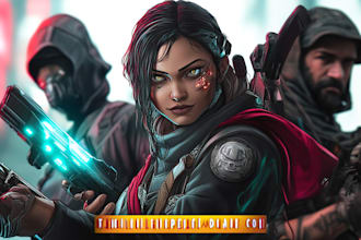 make custom digital art cyborg, cyberpunk, and fantasy characters